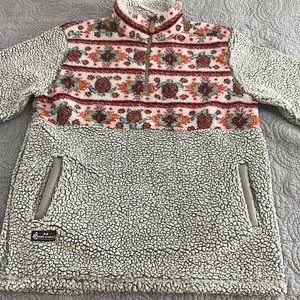 Simply Southern Tried & True Sherpa Pullover Turtle Aztec Jacket